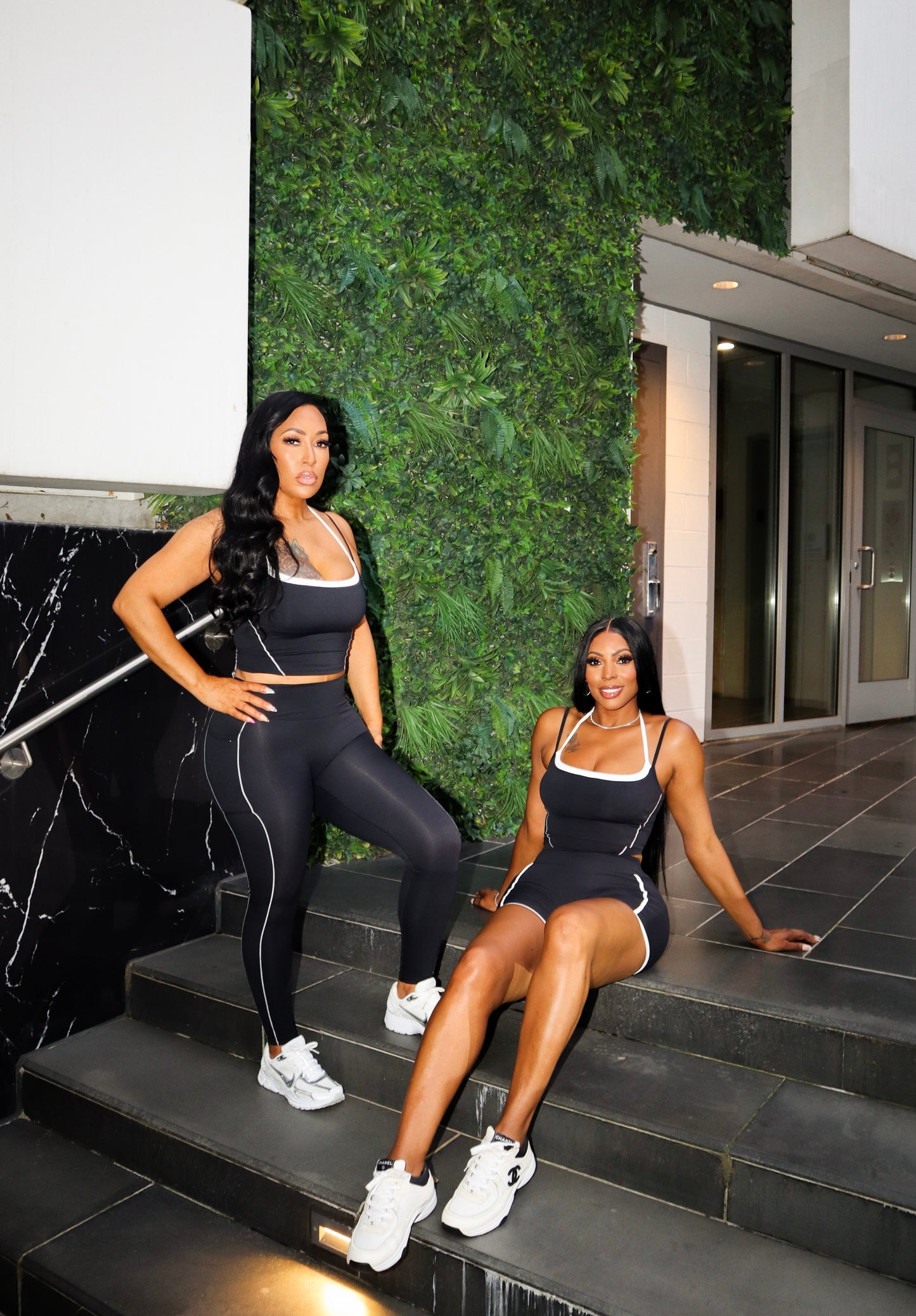 Black and White Legging Set